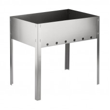 Мангал сборный походный 350х250х350мм, с 6 шампурами, в гофрированной картонной коробке, СОКОЛ