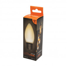 Лампа филаментная Свеча CN35 9,5Вт 915Лм 2700K E27 матовая колба REXANT