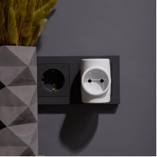 Тройник электрический 6A б/з белый 220 В REXANT Индивидуальный пакет