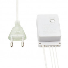 Гирлянда Светодиодный Дождь 1,5х1м, свечение с динамикой, прозрачный провод, 230 В, диоды МУЛЬТИКОЛОР