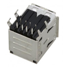 Разъем гнездо на плату 2хUSB-A (металл) REXANT