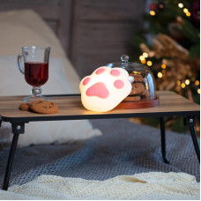 Силиконовый ночник Кошачья лапа розовый NEON-NIGHT