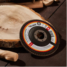 Круг лепестковый торцевой, P120, 115х22,2мм KRANZ