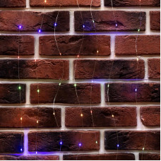 Гирлянда Светодиодный занавес из росы 3х3м 300 LED МУЛЬТИКОЛОР IP20 USB + пульт управления, с крючками для крепления NEON-NIGHT