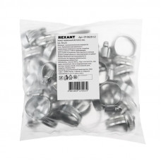 Хомут червячный 20-32/12-0,8мм, (50 шт/уп) REXANT