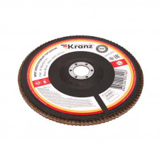 Круг лепестковый торцевой, P60, 180х22,2мм KRANZ