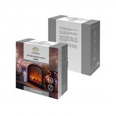 Светодиодный камин Шале с эффектом живого огня 30х13х28 см, батарейки 3хС (не в комплекте) или от USB (в комплекте)