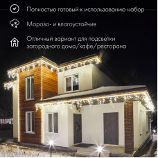 Дюралайт LED, фиксинг (2W), 24 LED/м, белый, 25 м