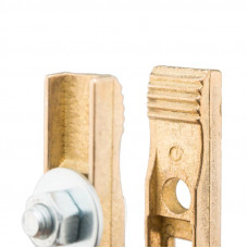 Зажим «крокодил» 200 А 140 мм для сварки (латунь) САТУРН Профи РОССИЯ