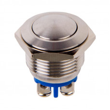 Кнопка антивандальная Ø16 Б/Фикс (2c винт) OFF-(ON) сфера (A16-A2) REXANT (в упак. 1шт.)