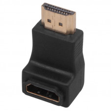 Переходник штекер HDMI - гнездо HDMI, угловой REXANT