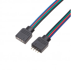 Коннектор с джеком для подключения к контроллеру светодиодной ленты RGB COB 10мм REXANT