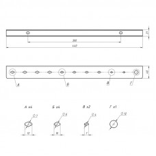 Держатель-органайзер для отверток, настенный, черный REXANT