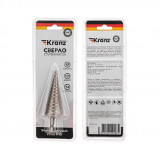 Сверло по металлу ступенчатое 4,0-30,0мм, 98мм, 62 HRC KRANZ