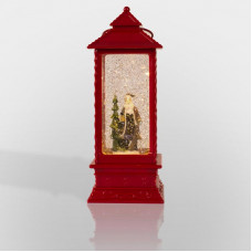 Декоративный LED-фонарь с эффектом снегопада и подсветкой Дед Мороз, теплое белое свечение NEON-NIGHT