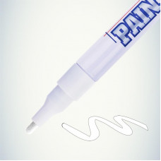 Маркер-краска Slim 2мм, нитрооснова, белый MunHwa