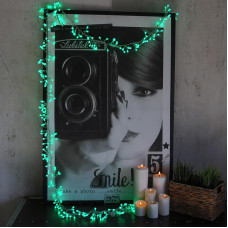 Гирлянда Мишура LED 3 м прозрачный ПВХ, 288 диодов, цвет зеленый