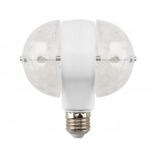 Диско-лампа светодиодная двойная Е27, подставка с цоколем Е27 в комплекте, 230 В