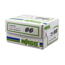 224-101 Клемма для осветительного оборудования  (1,0-2,5)/(0,5-2,5) мм², серая (100 шт./уп.) WAGO