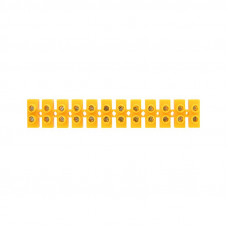 Клеммная винтовая колодка KВ-10 4-10, ток 10 A, полипропилен желтый REXANT (10 шт./уп.)