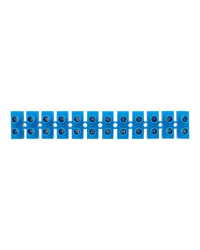 Клеммная винтовая колодка KВ-35 10-35, ток 80 A, полипропилен синий REXANT (10 шт./уп.)