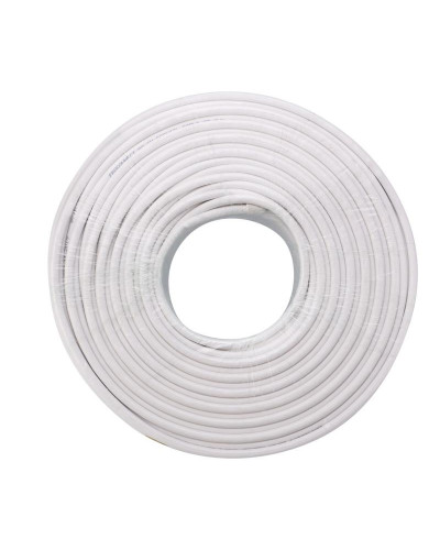 Кабель коаксиальный RG-6U, 75Ом, CCS/Al/Al, 32%, 100м, INDOOR, белый PROconnect Light