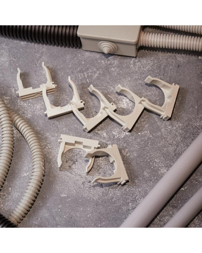 Крепеж-клипса для монтажного пистолета Ø 40 мм, серая (25 шт/уп) REXANT