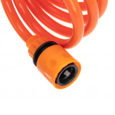 Шланг спиральный, 15м х 8мм, пистолет-распылитель, 2 коннектора, адаптер ЧЕТЫРЕ СЕЗОНА