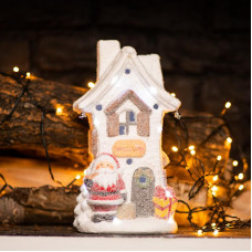 Керамическая фигурка Белый домик 15,7х11,7х28,4 см