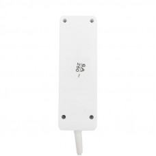 Удлинитель 3 гнезда, 10м, 3х0,75мм², с/з, с кнопкой, белый PROconnect