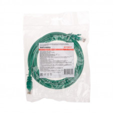 Патч-корд U/UTP, CAT 5e, RJ45-RJ45, 26AWG, LSZH, зеленый, 3м REXANT