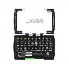 Набор бит с магнитным держателем, пластиковый кейс, 32 шт KRANZ