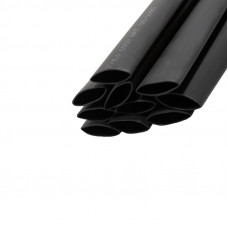 Трубка термоусаживаемая СТТК (2:1) двустенная клеевая 12,7/6,35мм, черная, упаковка 10 шт. по 1м REXANT
