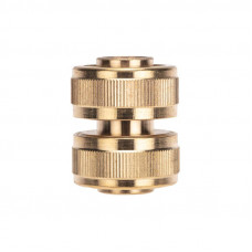 Муфта соединительная латунная, ремонтная, для шланга, 3/4' ЧЕТЫРЕ СЕЗОНА