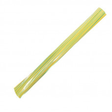 Трубка термоусаживаемая ТУТ нг 12,0/6,0мм, желто-зеленая, упаковка 50 шт. по 1м REXANT