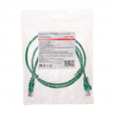 Патч-корд U/UTP, CAT 5e, RJ45-RJ45, 26AWG, LSZH, зеленый, 1м REXANT