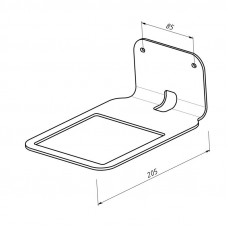 Кронштейн для Яндекс Станции, настенный, серый REXANT