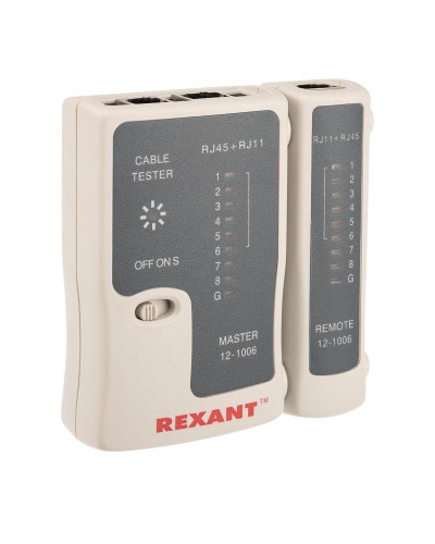 Тестер кабеля RJ-45+RJ-11 468 REXANT