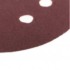 Диск абразивный на ворсовой основе, на липучке, перфорированный, P180, 125мм, 10 шт. KRANZ