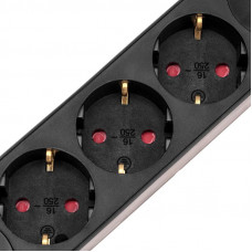 Удлинитель STANDARD 3 гнезда, 3м, 3х1,0мм², с/з, с выключателем, 2 USB, черный REXANT