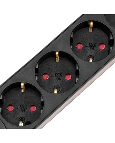 Удлинитель STANDARD 3 гнезда, 3м, 3х1,0мм², с/з, с выключателем, 2 USB, черный REXANT