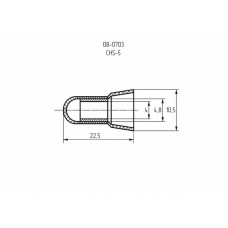 Концевая изолированная заглушка КИЗ-5, ø 4,0 мм (2,5-5,5 мм²) REXANT