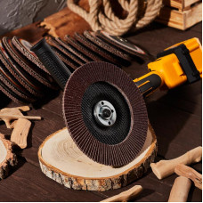 Круг лепестковый торцевой, P80, 180х22,2мм KRANZ