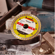 Диск алмазный отрезной Turbo 125x22,2x2,2x10мм KRANZ