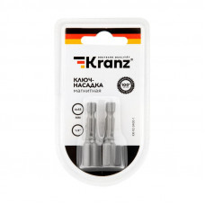 Ключ-насадка магнитная 1/4' 6х48 мм (2 шт./уп.) Kranz