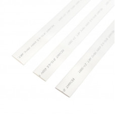 Трубка термоусаживаемая ТУТ нг 13,0/6,5мм, белая, упаковка 50 шт. по 1м REXANT