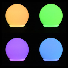 Лампа светодиодная, диаметр 50мм, E27, 9 LED, 3Вт, RGB, матовая колба, 230В NEON-NIGHT