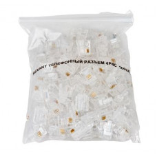 Разъем телефонный UTP, RJ-9 (4P4C), CAT 3 REXANT