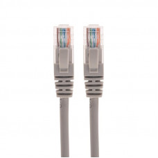 Патч-корд U/UTP, CAT 5e, RJ45-RJ45, 26AWG, LSZH, серый, 2м REXANT
