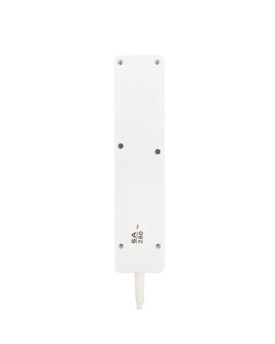 Удлинитель 4 гнезда, 1,5м, 3х0,75мм², с/з, белый PROconnect